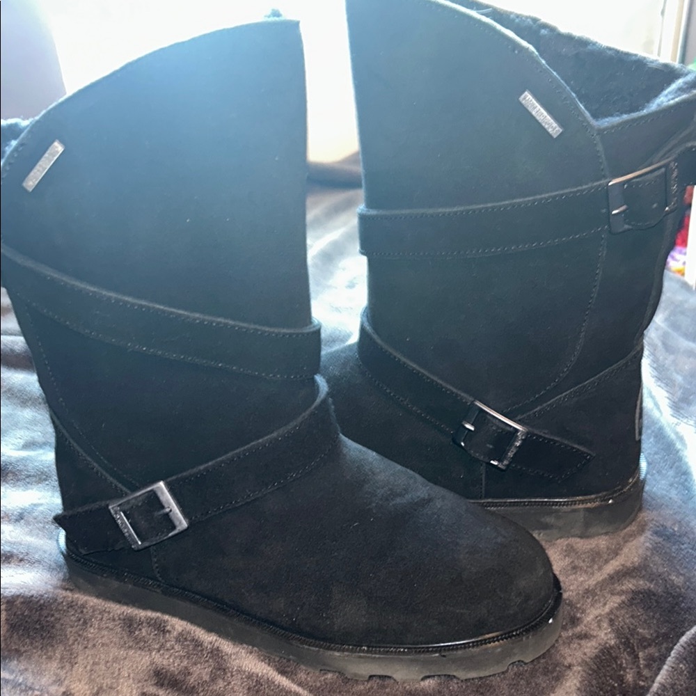 Women's Black Suede Boots